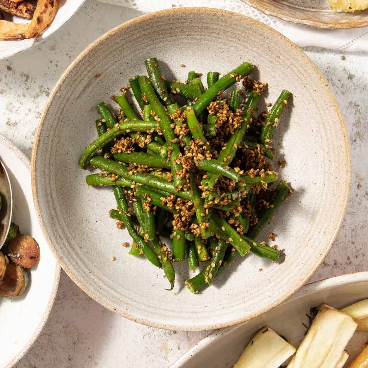 Japanese-Style Sesame Green Beans