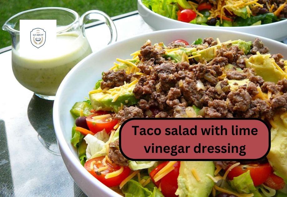 taco salad with lime vinegar dressing